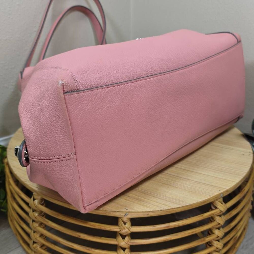 Coach Blush Pink Edie Shoulder Bag + Matching Wallet - Picture 7 of 16